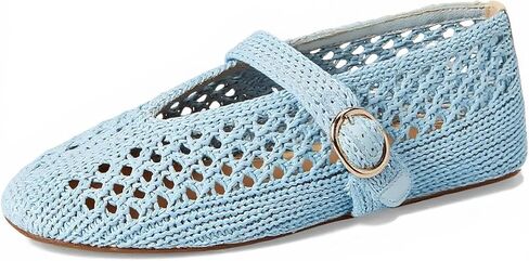 Woven Ballet Flats Women Mesh Raffia Flats Round Toe Mary Janes Comfortable Ballerina Flat Shoes in Kuwait