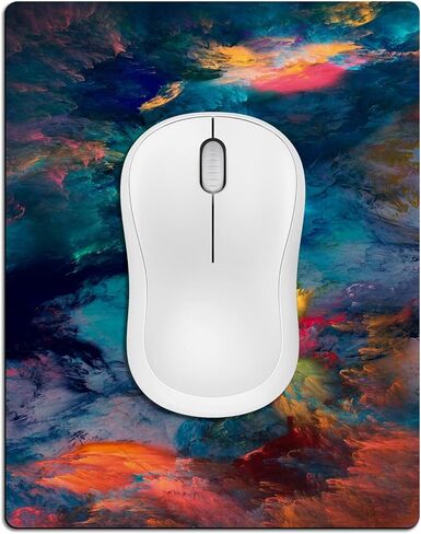 Small Mouse Pad 3 Pack, Mini Mouse Pads for Wireless Mouse and Laptop Computer, Portable Mousepad with Non-Slip Rubber Base & Waterproof Surface - Black -5.5 x 7 in in Saudi Arabia