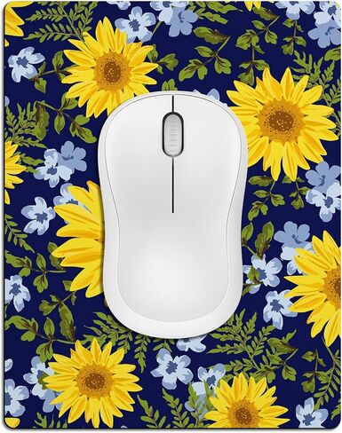 Small Mouse Pad 3 Pack, Mini Mouse Pads for Wireless Mouse and Laptop Computer, Portable Mousepad with Non-Slip Rubber Base & Waterproof Surface - Black -5.5 x 7 in in Saudi Arabia