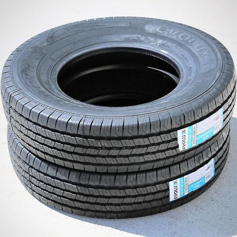 Set of 2 (TWO) Evoluxx Rotator H/T All-Season Highway Light Truck Radial Tires-LT215/85R16 215/85/16 215/85-16 115/112S Load Range E LRE 10-Ply BSW Black Side Wall in Saudi Arabia