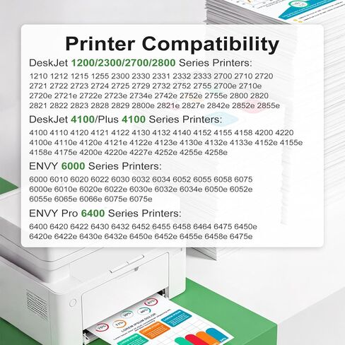 67XL Ink Cartridge Black Color Combo Pack Replacement for HP 67 HP67 XL HP67XL for 2700 2700e 4100 6400 4155e 2755e 6000 2855e 2827e 2752e 4100e 6458 6455e 4152 6055e 6052e 4152e 2742e 6400e Printer in Kuwait