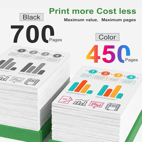 67XL Ink Cartridge Black Color Combo Pack Replacement for HP 67 HP67 XL HP67XL for 2700 2700e 4100 6400 4155e 2755e 6000 2855e 2827e 2752e 4100e 6458 6455e 4152 6055e 6052e 4152e 2742e 6400e Printer in Kuwait