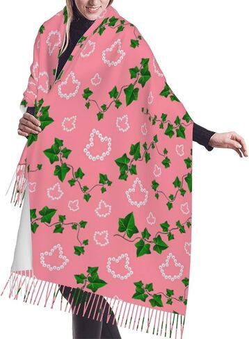 Women's Scarf Sorority Gifts for Women Shawl With Tassel Edge Soft Warm Scarf in Saudi Arabia