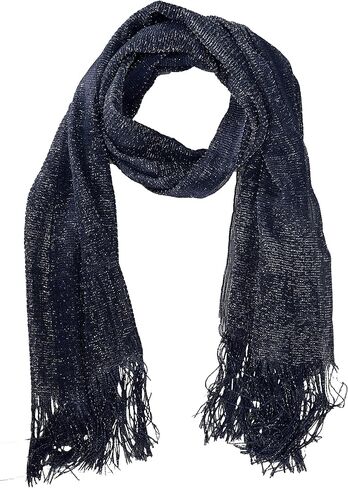 Peach Couture Women Sheer Metallic Shimmer Mesh Glitter Sparkle Scarf Shawl Wrap in Kuwait