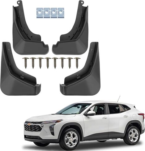 Mud Flaps Splash Guards for Fit for Chevy Equinox 2025 | No Drilling Required Bendable Mud Guards | Front & Rear 4-Piece Set Car Accessories in Saudi Arabia