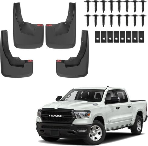 Mud Flaps Splash Guards for Fit for Chevy Equinox 2025 | No Drilling Required Bendable Mud Guards | Front & Rear 4-Piece Set Car Accessories in Saudi Arabia