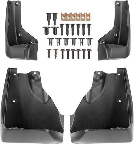 Mud Flaps Splash Guards for Fit for Chevy Equinox 2025 | No Drilling Required Bendable Mud Guards | Front & Rear 4-Piece Set Car Accessories in Saudi Arabia