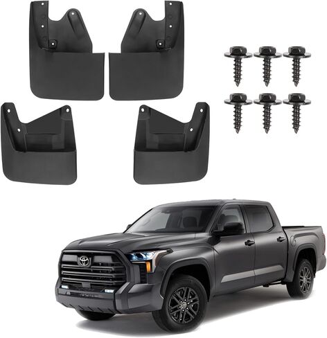 Mud Flaps Splash Guards for Fit for Chevy Equinox 2025 | No Drilling Required Bendable Mud Guards | Front & Rear 4-Piece Set Car Accessories in Saudi Arabia