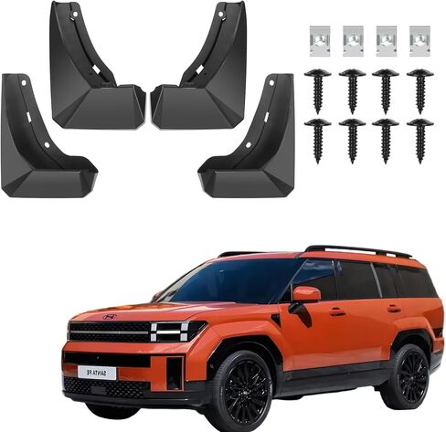 Mud Flaps Splash Guards for Fit for Chevy Equinox 2025 | No Drilling Required Bendable Mud Guards | Front & Rear 4-Piece Set Car Accessories in Saudi Arabia