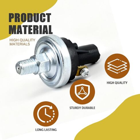 مستشعر مفتاح ضغط الزيت قابل للتعديل 4-7 PSI 1/8-27NPT غلاف فولاذي متوافق مع Caterpillar CAT استبدال # 2Y-4439 4D-4785 76575-4 765754 للزراعة الصناعية in Kuwait