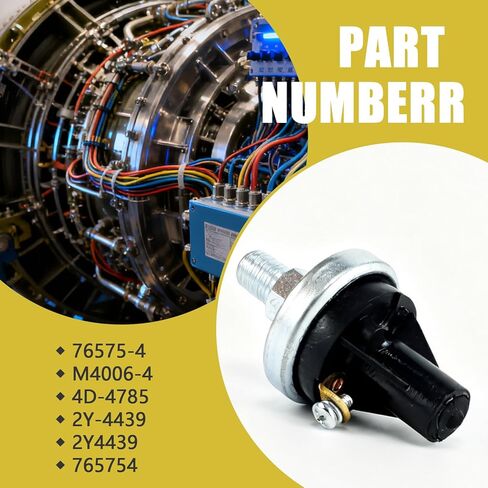 مستشعر مفتاح ضغط الزيت قابل للتعديل 4-7 PSI 1/8-27NPT غلاف فولاذي متوافق مع Caterpillar CAT استبدال # 2Y-4439 4D-4785 76575-4 765754 للزراعة الصناعية in Kuwait