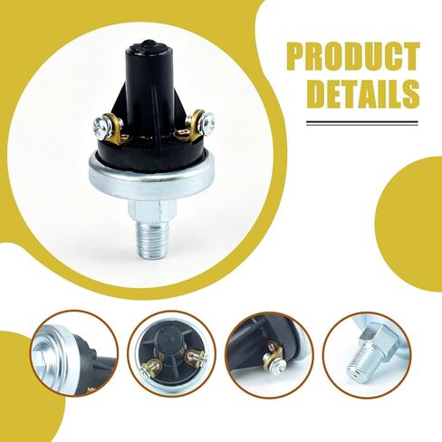 مستشعر مفتاح ضغط الزيت قابل للتعديل 4-7 PSI 1/8-27NPT غلاف فولاذي متوافق مع Caterpillar CAT استبدال # 2Y-4439 4D-4785 76575-4 765754 للزراعة الصناعية in Kuwait