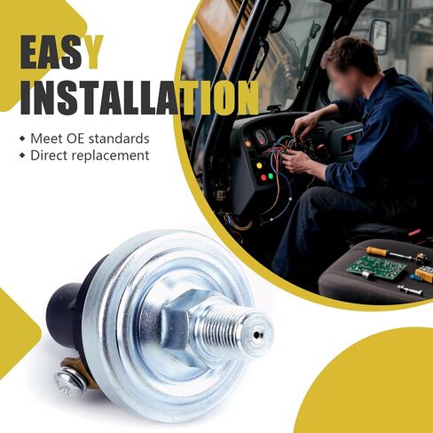 مستشعر مفتاح ضغط الزيت قابل للتعديل 4-7 PSI 1/8-27NPT غلاف فولاذي متوافق مع Caterpillar CAT استبدال # 2Y-4439 4D-4785 76575-4 765754 للزراعة الصناعية in Kuwait