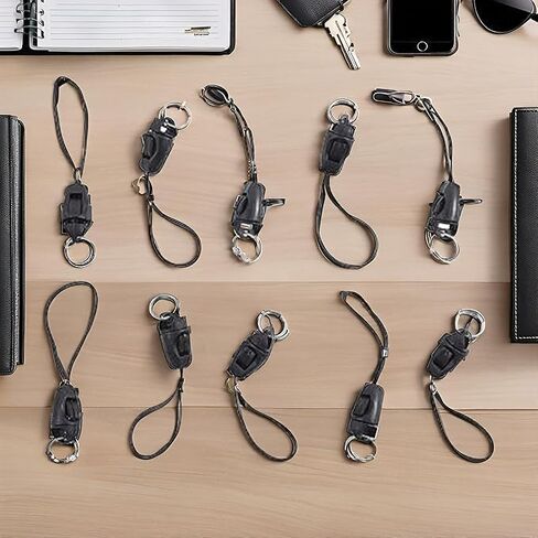 10Pcs Black Detachable Buckle Mobile Phone Accessories, Small Sling Anti-Lost Lanyard Cords, Pendant Buckle Small Sling, Used for Mobile Phone Pendants and Key Chains in Saudi Arabia