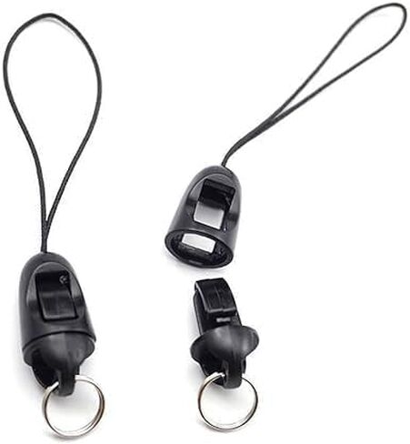 10Pcs Black Detachable Buckle Mobile Phone Accessories, Small Sling Anti-Lost Lanyard Cords, Pendant Buckle Small Sling, Used for Mobile Phone Pendants and Key Chains in Saudi Arabia