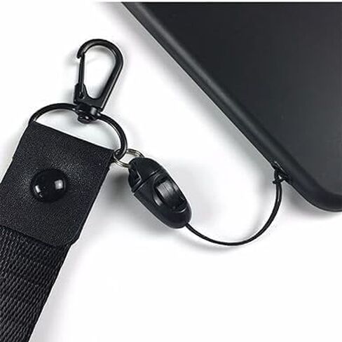 10Pcs Black Detachable Buckle Mobile Phone Accessories, Small Sling Anti-Lost Lanyard Cords, Pendant Buckle Small Sling, Used for Mobile Phone Pendants and Key Chains in Saudi Arabia