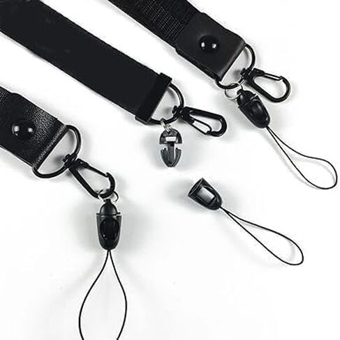 10Pcs Black Detachable Buckle Mobile Phone Accessories, Small Sling Anti-Lost Lanyard Cords, Pendant Buckle Small Sling, Used for Mobile Phone Pendants and Key Chains in Saudi Arabia