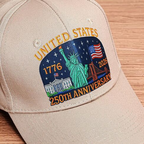 July 4th Hat - Unisex American Flag Trucker Cap - Independence Day Patriotic Theme Hat - 250th Anniversary Golf Cap in Saudi Arabia