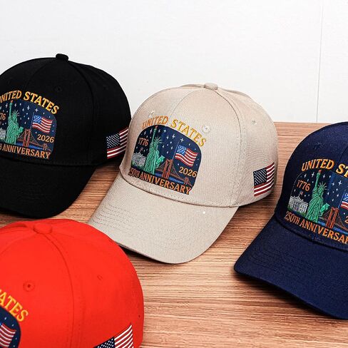 July 4th Hat - Unisex American Flag Trucker Cap - Independence Day Patriotic Theme Hat - 250th Anniversary Golf Cap in Saudi Arabia