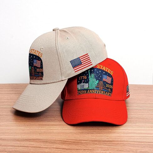 July 4th Hat - Unisex American Flag Trucker Cap - Independence Day Patriotic Theme Hat - 250th Anniversary Golf Cap in Saudi Arabia