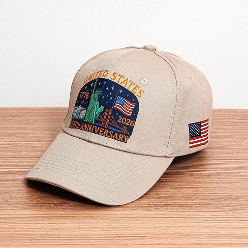 July 4th Hat - Unisex American Flag Trucker Cap - Independence Day Patriotic Theme Hat - 250th Anniversary Golf Cap in Saudi Arabia