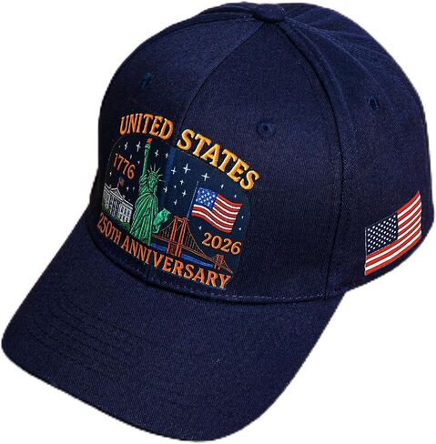 July 4th Hat - Unisex American Flag Trucker Cap - Independence Day Patriotic Theme Hat - 250th Anniversary Golf Cap in Saudi Arabia