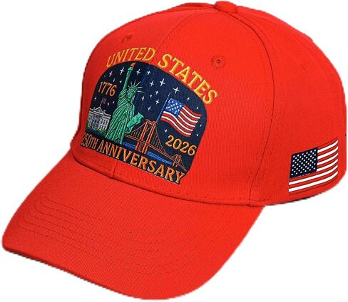 July 4th Hat - Unisex American Flag Trucker Cap - Independence Day Patriotic Theme Hat - 250th Anniversary Golf Cap in Saudi Arabia