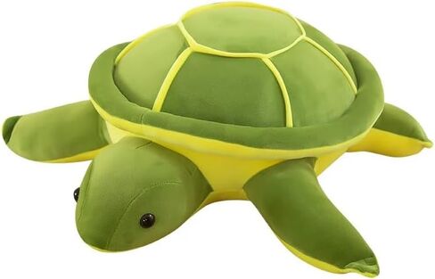 حيوانات محشوة على شكل سلحفاة بحرية لطيفة، لعبة سلحفاة قطيفة مقاس 9.8 بوصة هدية عيد ميلاد للأطفال (أخضر) in Kuwait