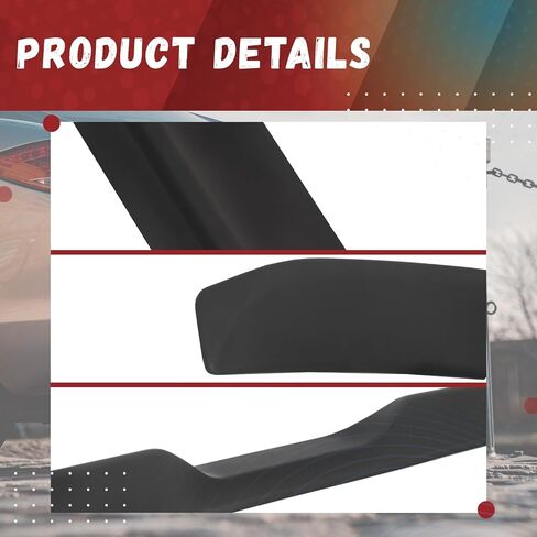HECASA Rear Trunk Spoiler Compatible with 2008-2017 Dodge Challenger Coupe SRT SXT GT Demon Style Painted Black in Saudi Arabia