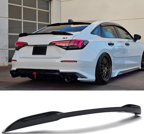 High Kick Trunk Spoiler Wing for 2022-2026 Honda Civic Sedan (Gloss Black) in Kuwait