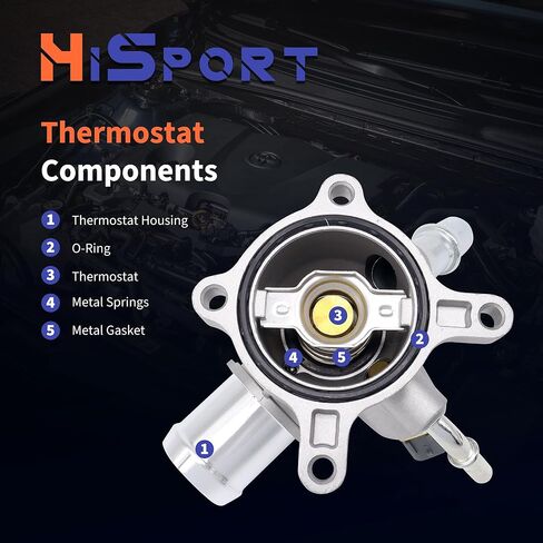 مجموعة مبيت منظم حرارة مبرد المحرك HiSport - متوافق مع جيب شيروكي كرايسلر دودج رام يستبدل 5047772AB 5047263AB in Saudi Arabia