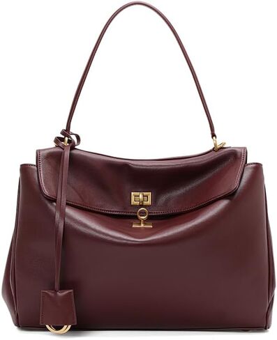 حقيبة كتف نسائية من جلد البقر الطبيعي مع حزام كتف قابل للفصل، وإبزيم قلاب وحقيبة يد تحت الإبط in Kuwait