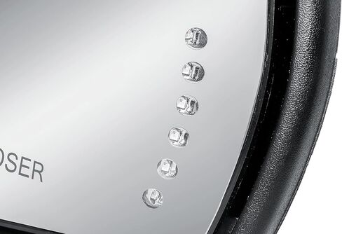 Passenger Right Side Door Mirror Power and Heated Glass with Turn Signal Arrow with Menory and Chrome Back Cover Power Folding for 2014-2019 Chevrolet Silverado GMC Sierra 1500 2500 3500 in Saudi Arabia