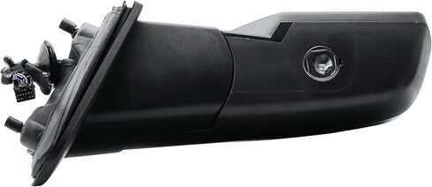 Passenger Right Side Door Mirror Power and Heated Glass with Turn Signal Arrow with Menory and Chrome Back Cover Power Folding for 2014-2019 Chevrolet Silverado GMC Sierra 1500 2500 3500 in Saudi Arabia