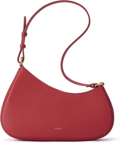Shoulder Bag for Women, Small Cute Purse Leather Handbag, Trendy Crescent Clutch with Zipper Little Lightweight Going Out Bag in Saudi Arabia
