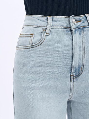 BlueMoment High Waisted Wide Leg Jeans for Women Stretchy Baggy Jean Trendy BBL Jeans Raw Hem Loose Denim Pants in Saudi Arabia