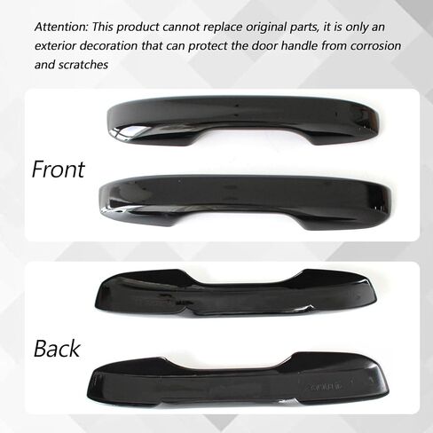 AUCERAMIC 4Pcs Door Handle Covers Fit for 2022-2026 11th Gen Honda Civic, Accord, CR-V, HR-V Glossy Black Door Handle Protection Exterior Accessories in Saudi Arabia
