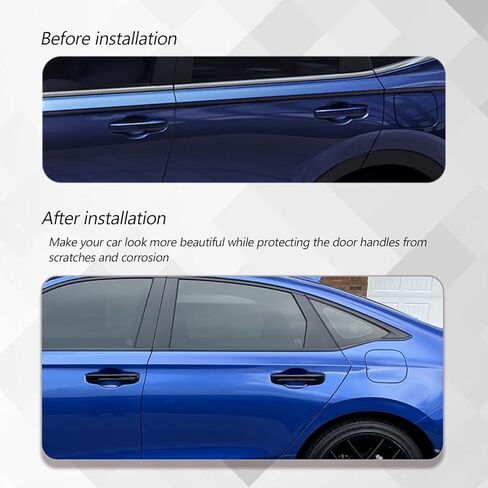 AUCERAMIC 4Pcs Door Handle Covers Fit for 2022-2026 11th Gen Honda Civic, Accord, CR-V, HR-V Glossy Black Door Handle Protection Exterior Accessories in Saudi Arabia
