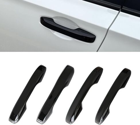 AUCERAMIC 4Pcs Door Handle Covers Fit for 2022-2026 11th Gen Honda Civic, Accord, CR-V, HR-V Glossy Black Door Handle Protection Exterior Accessories in Saudi Arabia