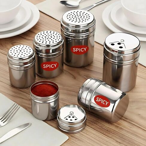 Spicy Food Labels Stickers – 800 Pcs (8 per Sheet), 35x20mm Red Oval Adhesive Stickers for Spicy Food, Restaurants, Takeout, and Kitchen Organization in Saudi Arabia