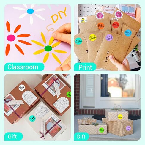 1 Inch Circle Dot Stickers 1000 PCS Color Coding Thermal Labels Dots Writable Printable Small Round Stickers for Office, Classroom, Inventory, Garage, Organizing Storage, Watercolor Green in Saudi Arabia