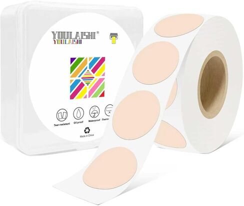 1 Inch Circle Dot Stickers 1000 PCS Color Coding Thermal Labels Dots Writable Printable Small Round Stickers for Office, Classroom, Inventory, Garage, Organizing Storage, Watercolor Green in Saudi Arabia