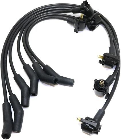 Rareelectrical New Spark Plug Wire Compatible With Ford F-150 Xlt 6 Cyl 4.2L E-150 Econoline Club Wagon Chateau 6 Cyl 4.2L E-250 Econoline Base 6 Cyl 4.2L 1997-2000 By Repf504805 in Saudi Arabia
