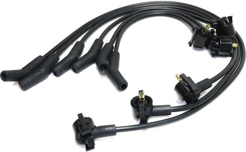 Rareelectrical New Spark Plug Wire Compatible With Ford F-150 Xlt 6 Cyl 4.2L E-150 Econoline Club Wagon Chateau 6 Cyl 4.2L E-250 Econoline Base 6 Cyl 4.2L 1997-2000 By Repf504805 in Saudi Arabia