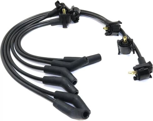 Rareelectrical New Spark Plug Wire Compatible With Ford F-150 Xlt 6 Cyl 4.2L E-150 Econoline Club Wagon Chateau 6 Cyl 4.2L E-250 Econoline Base 6 Cyl 4.2L 1997-2000 By Repf504805 in Saudi Arabia