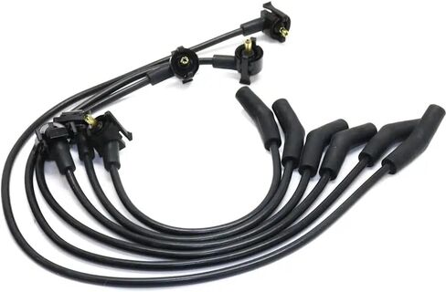 Rareelectrical New Spark Plug Wire Compatible With Ford F-150 Xlt 6 Cyl 4.2L E-150 Econoline Club Wagon Chateau 6 Cyl 4.2L E-250 Econoline Base 6 Cyl 4.2L 1997-2000 By Repf504805 in Saudi Arabia