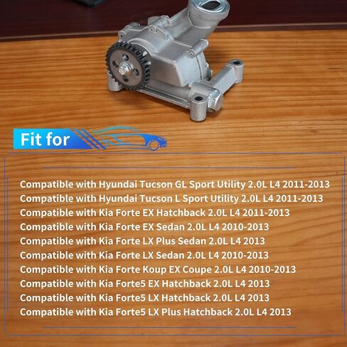 Rldym Oil Pump 21310-2G011 21310-2G001 for Hyundai Tucson Kia Forte Koup Forte5 2.0L 4L 2010-2013 Replace 213102G001 213102G011 in Saudi Arabia