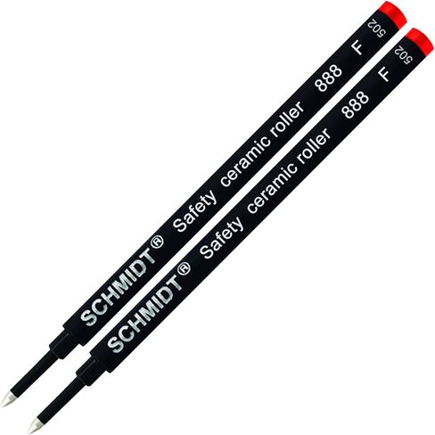2 Pack - Schmidt 888 Red Fine Rollerball Refill in Saudi Arabia