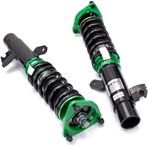 Rev9 R9-HS2-076_1 Hyper-Street II Coilover Suspension Lowering Kit, Mono-Tube Shock w/ 32 Click Rebound Setting, Full Length Adjustable, compatible with Ford Focus FWD (MK3) 2012-18 in Saudi Arabia