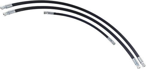 طقم خرطوم محراث الثلج 3 قطع من JEENDA مقاس 1/4x18 بوصة 3/8x38 بوصة 3/8x42 بوصة متوافق مع الخراطيم الهيدروليكية الغربية بروديجي in Kuwait